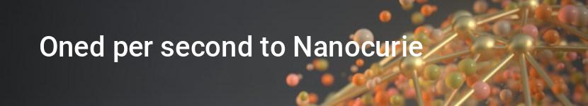 oned per second to nanocurie