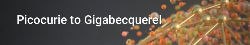 picocurie to gigabecquerel