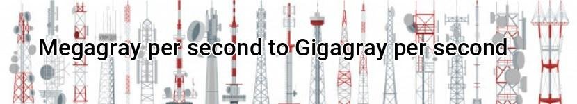 megagray per second to gigagray per second
