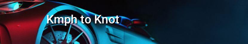 kmph to knot