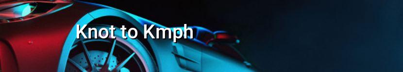 knot to kmph