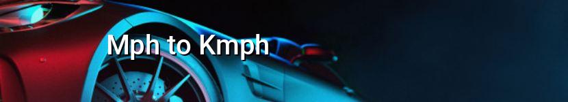 mph to kmph
