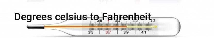 degrees celsius to fahrenheit