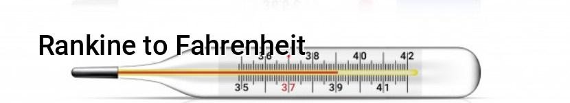 rankine to fahrenheit