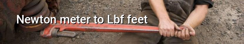 newton meter to lbf feet