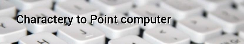 charactery to point computer