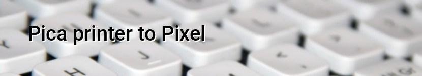 pica printer to pixel