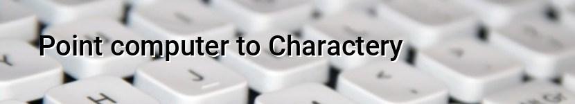 point computer to charactery