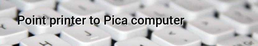 point printer to pica computer