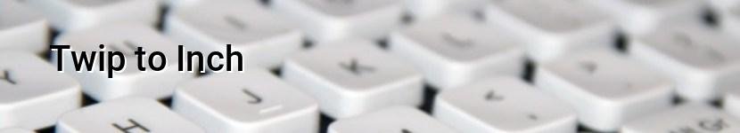 twip to inch