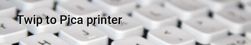 twip to pica printer