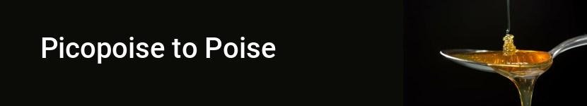 picopoise to poise
