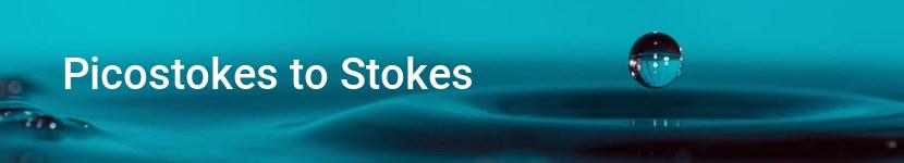 picostokes to stokes