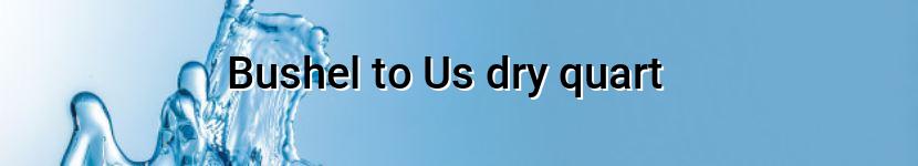 bushel to us dry quart